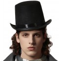 Chapeau Homme Noir Haut de Forme Gibus
