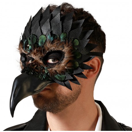 Masque Adulte Oiseau Noir
