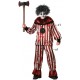 Déguisement Homme Clown rayures Halloween
