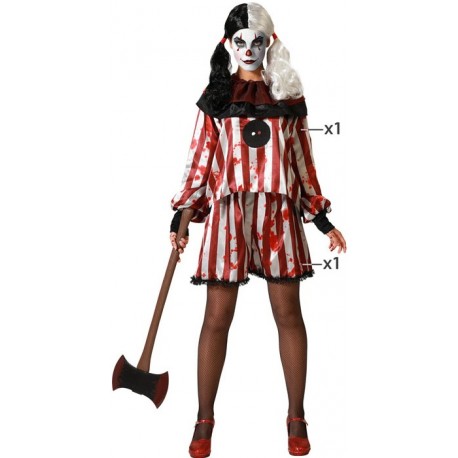 Déguisement Femme Clown Diabolique