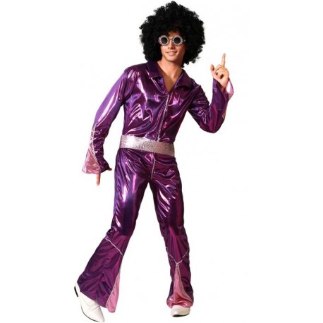Déguisement Homme Disco Violet