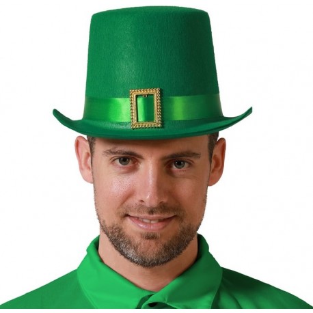 Chapeau Vert Haut de Forme St Patrick