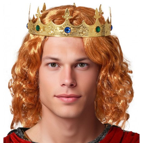 Couronne Métal Doré Roi Médiéval