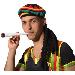 Kit Chapeau Rasta Noir et Joint