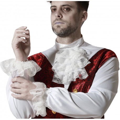 Kit Jabot et Poignet Déguisement Vampire
