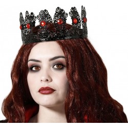 Couronne Métal Noir Roi Médiéval