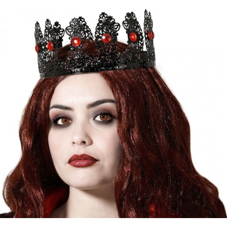 Couronne Métal Noir Roi Médiéval