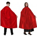 Cape de Vampire Satiné Rouge 130cm