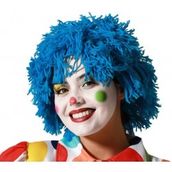 Perruque Adulte Clown Bleu