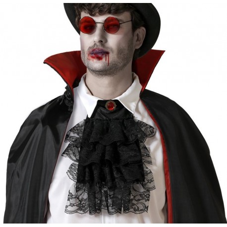 Jabot noir et Lunette Déguisement Vampire