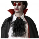 Jabot noir et Lunette Rouge Homme Vampire