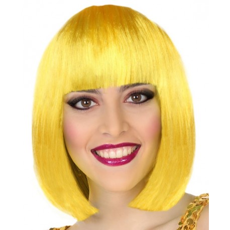 Perruque Carré Jaune