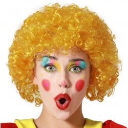Perruque Afro Clown Jaune