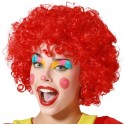 Perruque Afro Clown Rouge