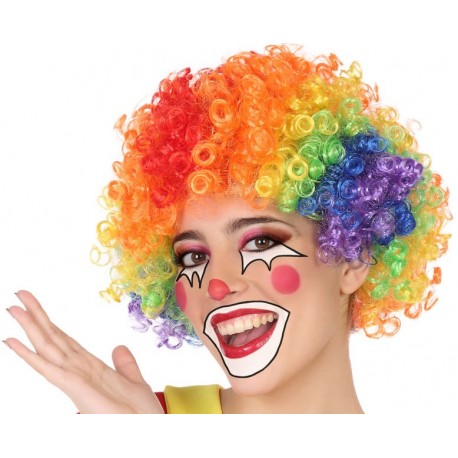 Perruque Clown Multicouleur