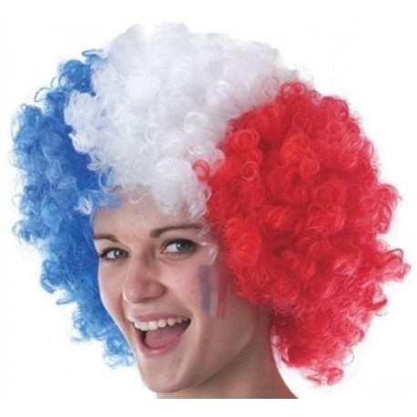 Perruque Big Afro Tricolore