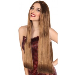 Perruque Extra Longue Chatain 80cm