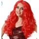 Perruque Longue Rouge ondulé 60cm