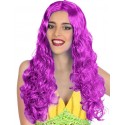 Perruque Longue Violette ondulé 60cm