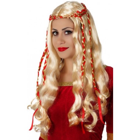 Perruque Blonde Déguisement Dame Médiévale