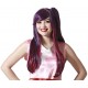 Perruque Femme Manga Violet/Rouge