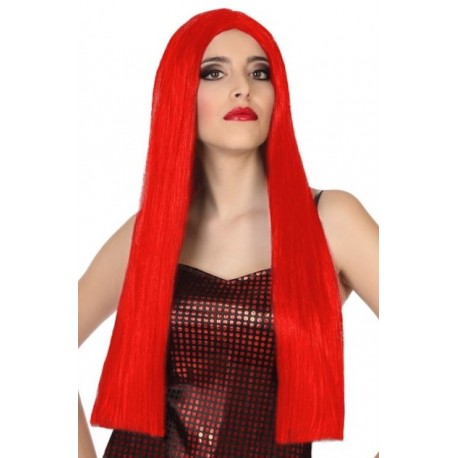 Perruque Longue Rouge 60cm