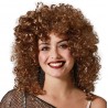Perruque Femme Bouclée Chatain années 80