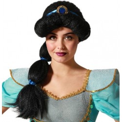 Perruque Noire Princesse Jasmine