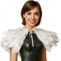 Cape Adulte en Plumes Blanches