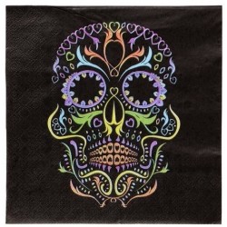 20 Serviettes Crane Halloween