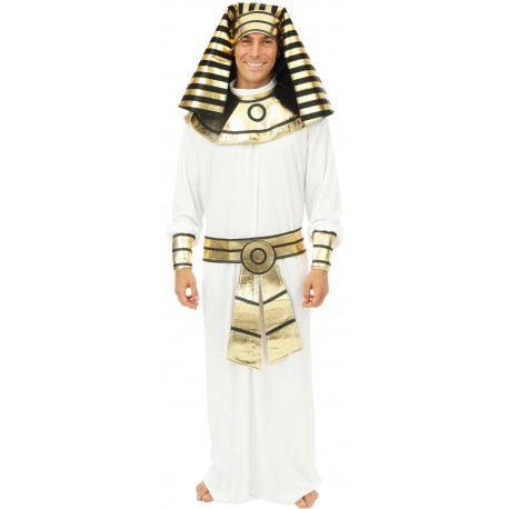 Déguisement Pharaon Toutankhamon Blanc Homme