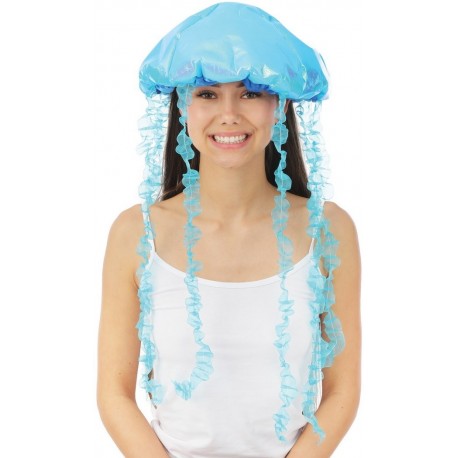 Chapeau Adulte Méduse Bleu