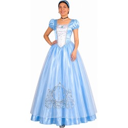 Déguisement Femme Princesse Bleu