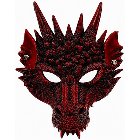 Masque Adulte Dragon Rouge