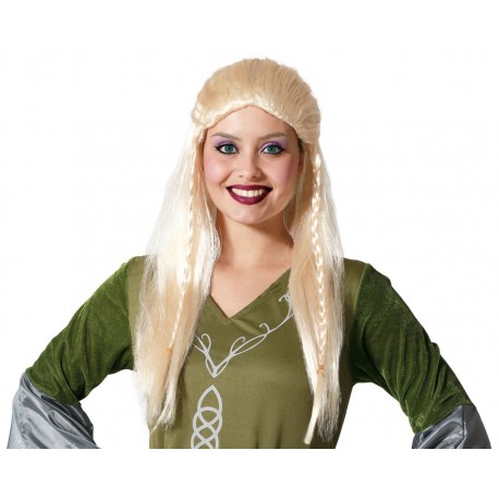 Perruque Blonde Femme Elfe