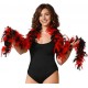 Boa Plumes Noir et Rouge 40g