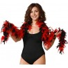 Boa Plumes Noir et Rouge 40g
