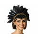 Coiffe à Plumes Noires