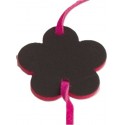 6 Bracelets Ardoise Fleur Rose Fuschia