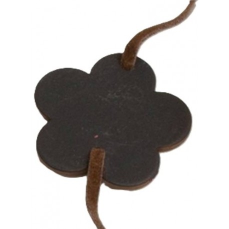 6 Bracelet ARDOISE Fleur Chocolat