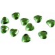 50 Confettis COEUR STRASS Facettes VERT ANIS