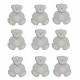 9 Stickers Ourson Nounours Bleu