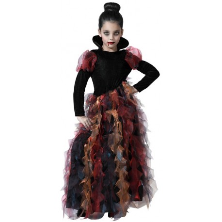 Déguisement Fille Sorcière Froufrous