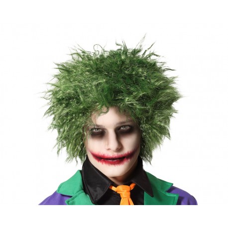 Perruque Verte Clown Méchant