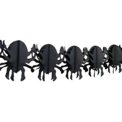 Guirlande Araignées noires