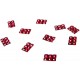 100 Barrettes 6 STRASS ROUGE