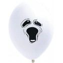 10 Ballons Blanc Fantome