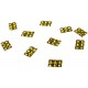 100 Barrettes 6 STRASS OR