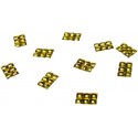 100 Confettis en Strass Doré