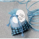 5 Ballotins Sachets Disco Turquoise